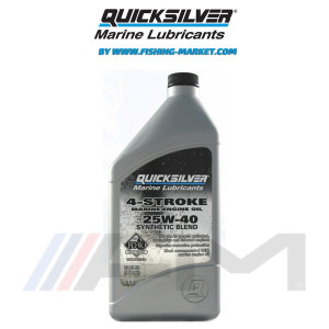 QUICKSILVER 4-Stroke Outboard Oil 25W40 - Моторно синтетично масло за 4-тактов извънбордов двигател - 1 л.